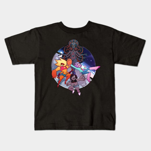 universe peridot Kids T-Shirt by hawardan